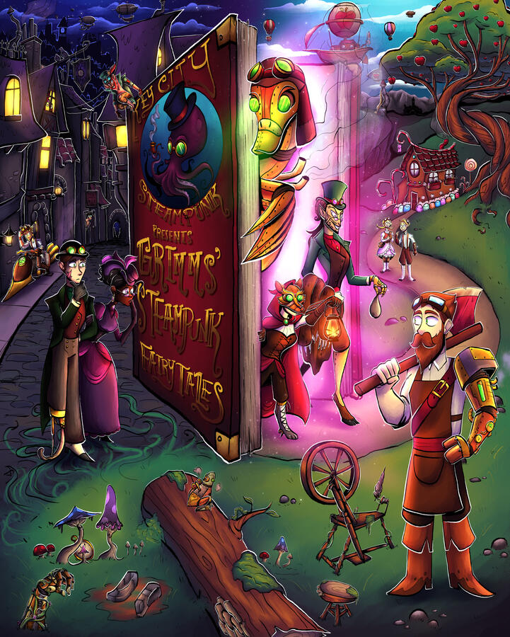 Key City Steampunk Poster Key City Steampunk Poster